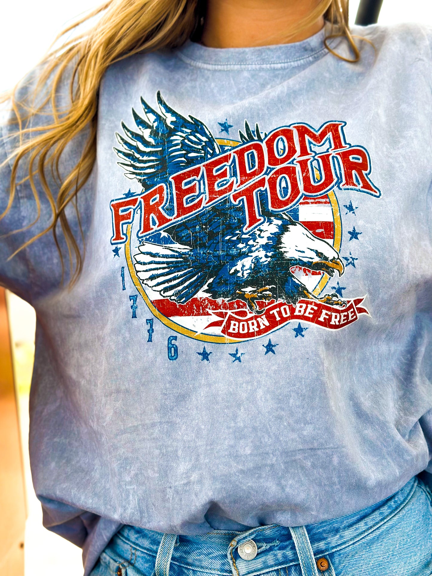 Freedom Tour Mineral Wash Tee